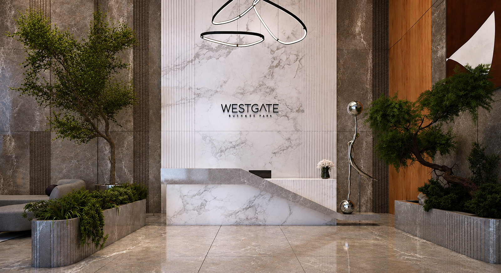 Westgate Business Park reception lobby